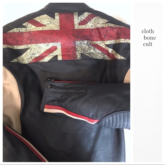 union jack leather jacket